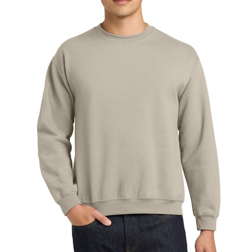 Gildan Heavy Blend New 2XL Sand Crewneck Sweatshirt Unisex 18000 Pullover